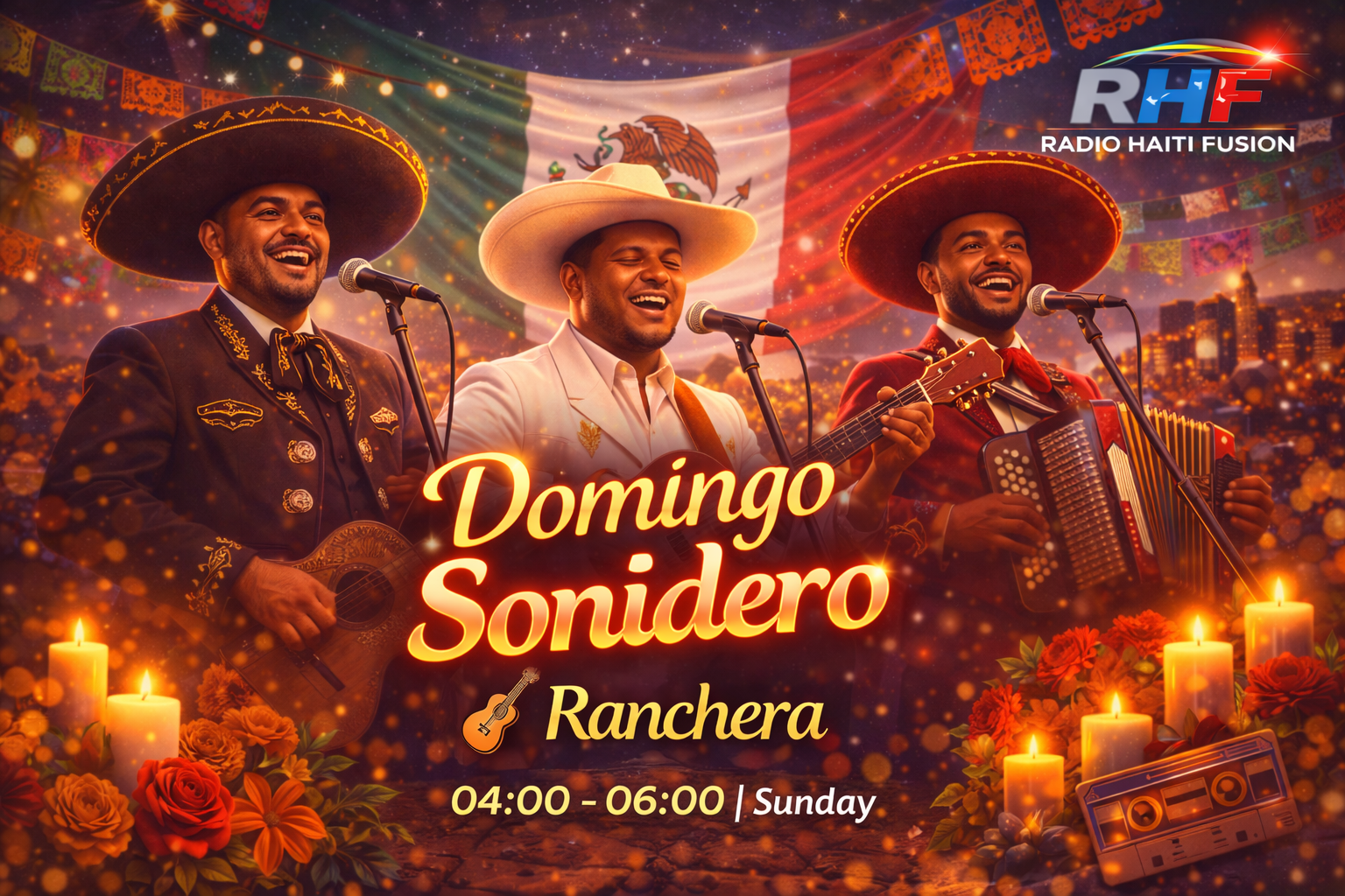 Domingo Sonidero (Ranchera) 🕓 04:00 – 06:00 | Sunday