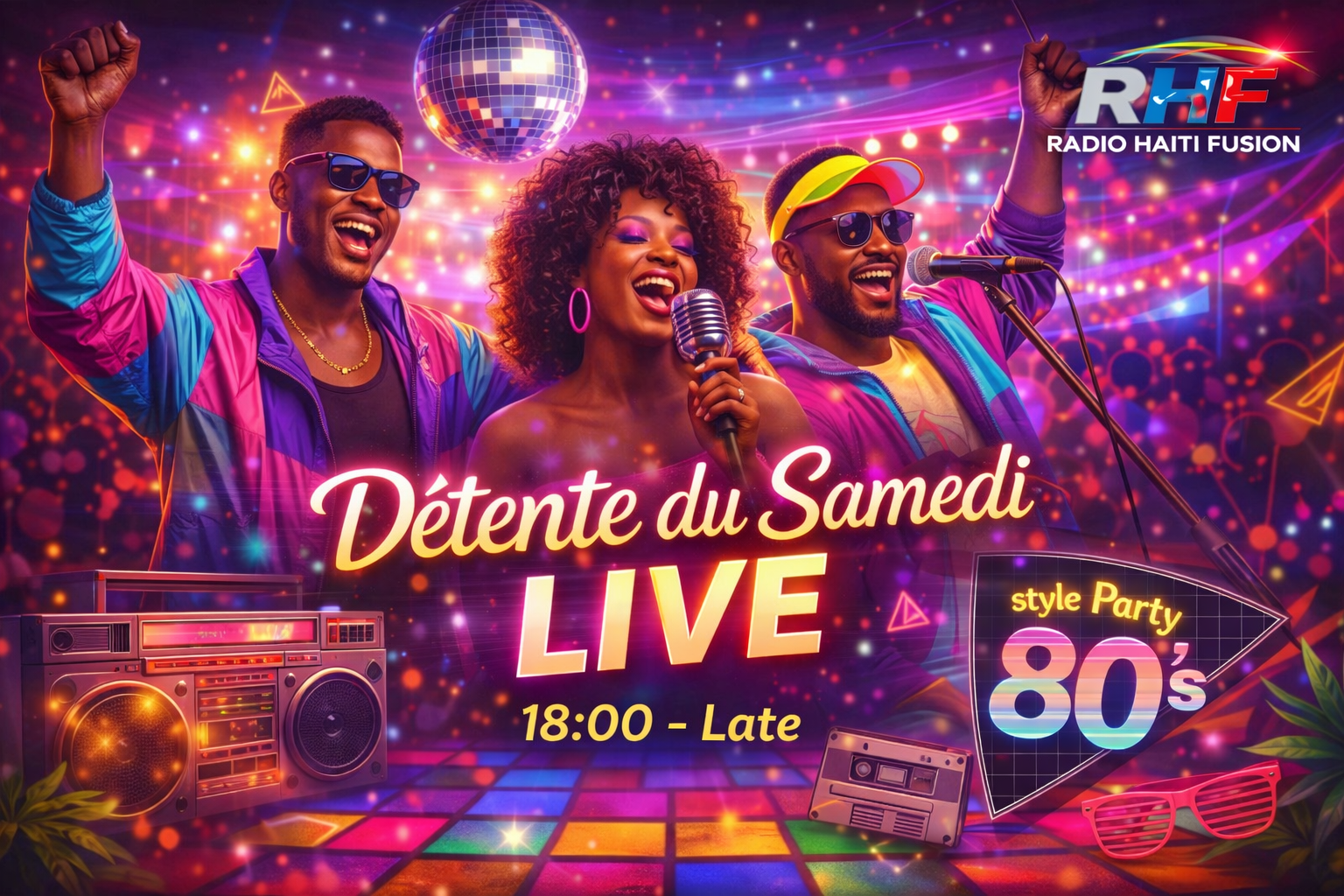 Détente du Samedi Live 🕕 18:00 – Late