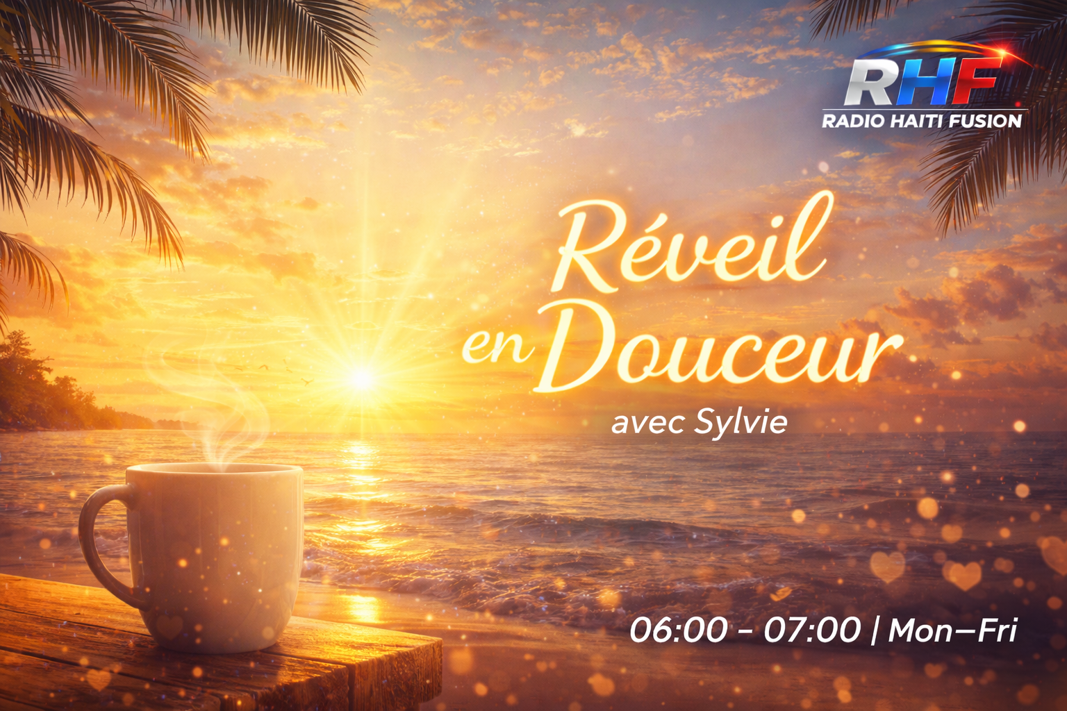 Réveil en Douceur avec Sylvie  🕕 06:00 – 07:00 | Mon–Fri