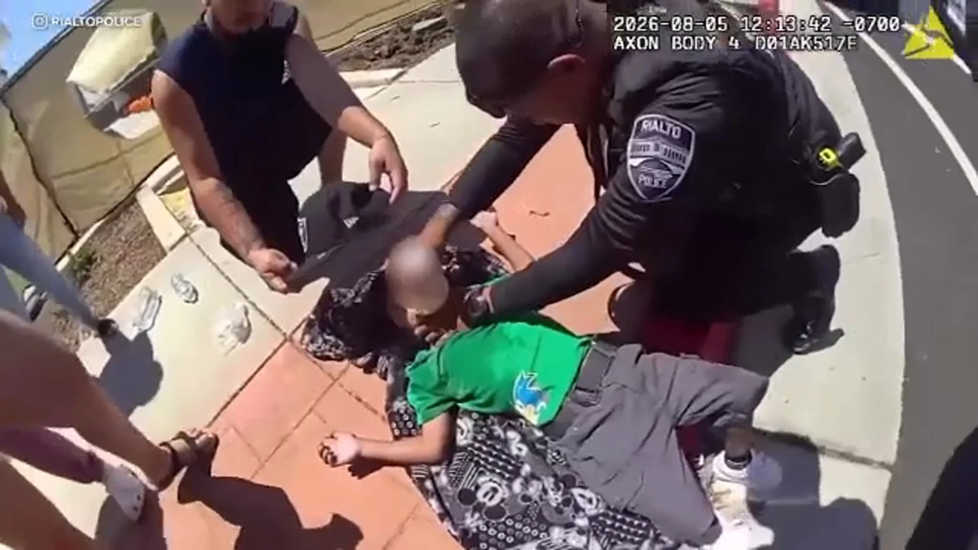 Rialto officer jumps into action to save choking 3-year-old boy, dramatic bodycam video shows