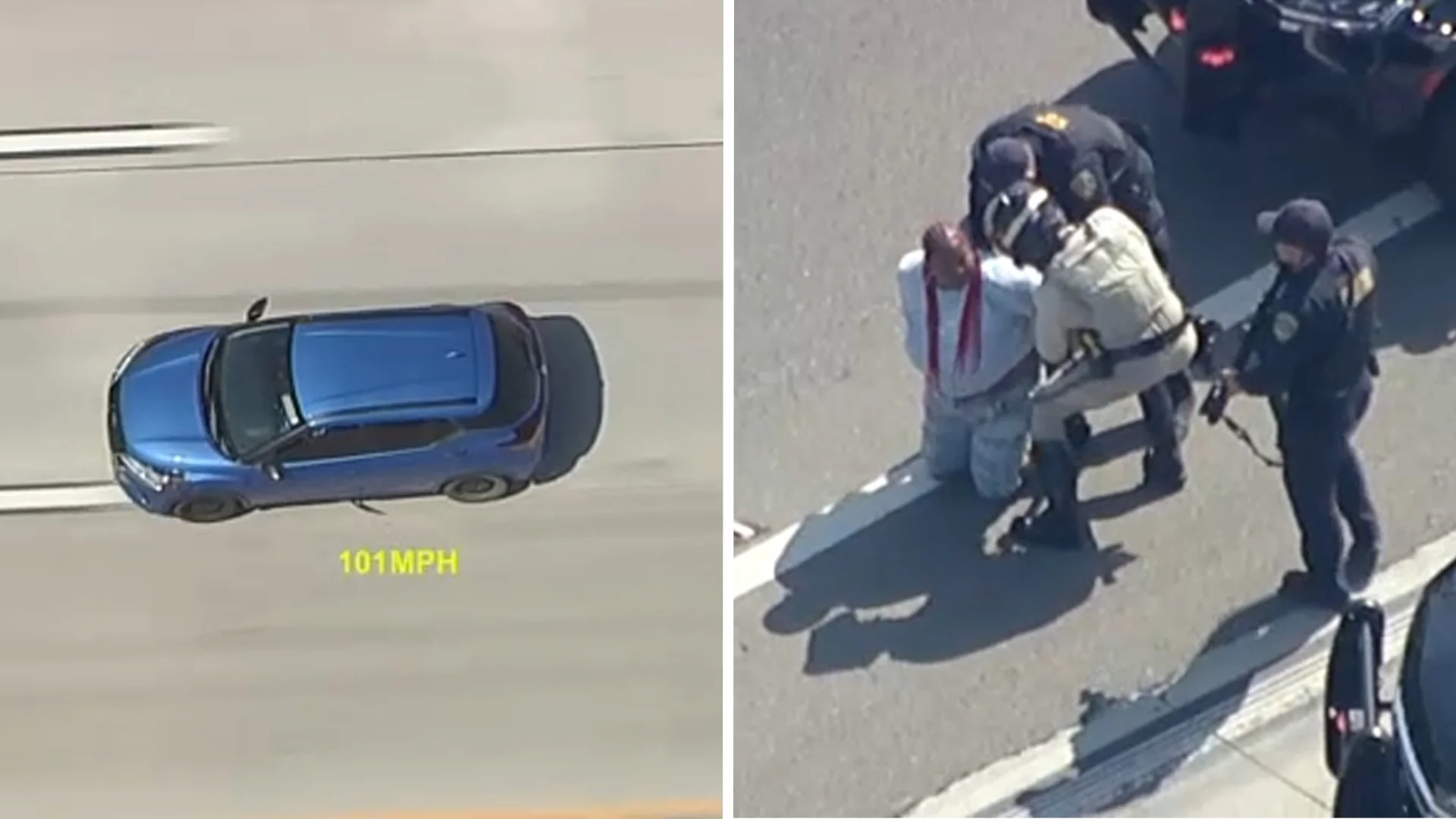 Driver taken into custody after lengthy high-speed chase through IE and San Gabriel Valley