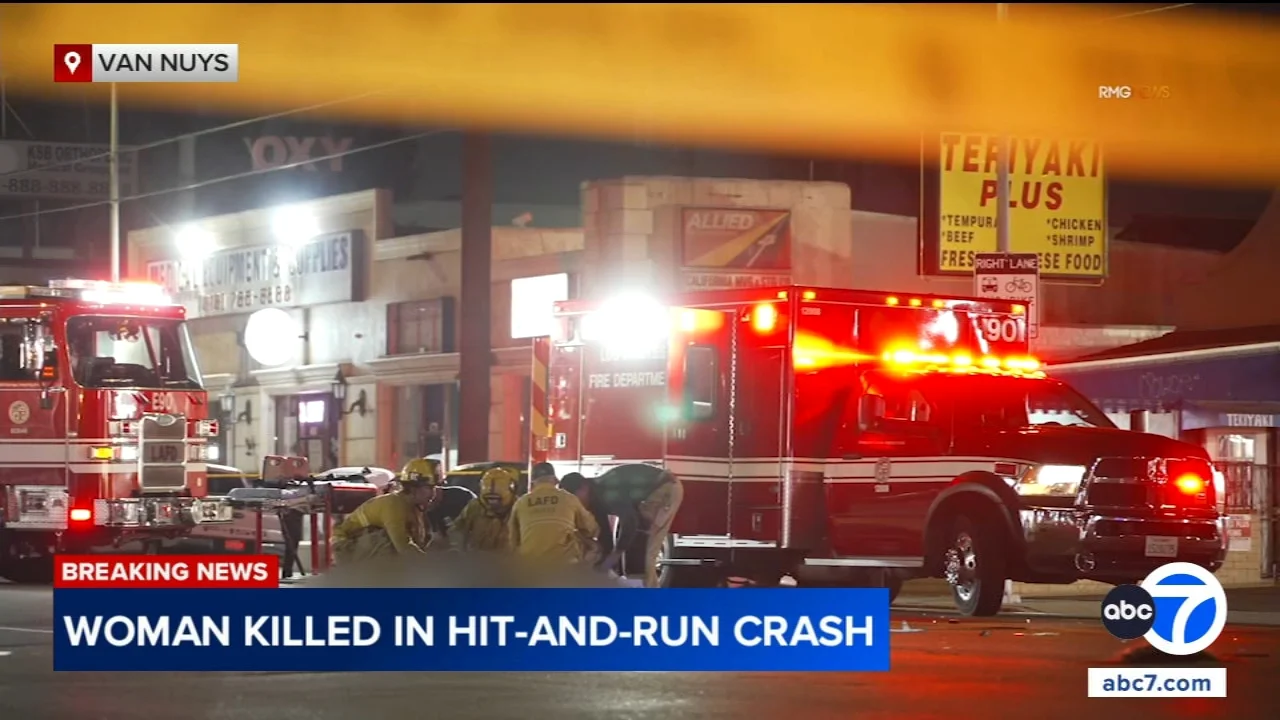 Pedestrian is struck and killed in Van Nuys hit-and-run; pickup truck driver sought