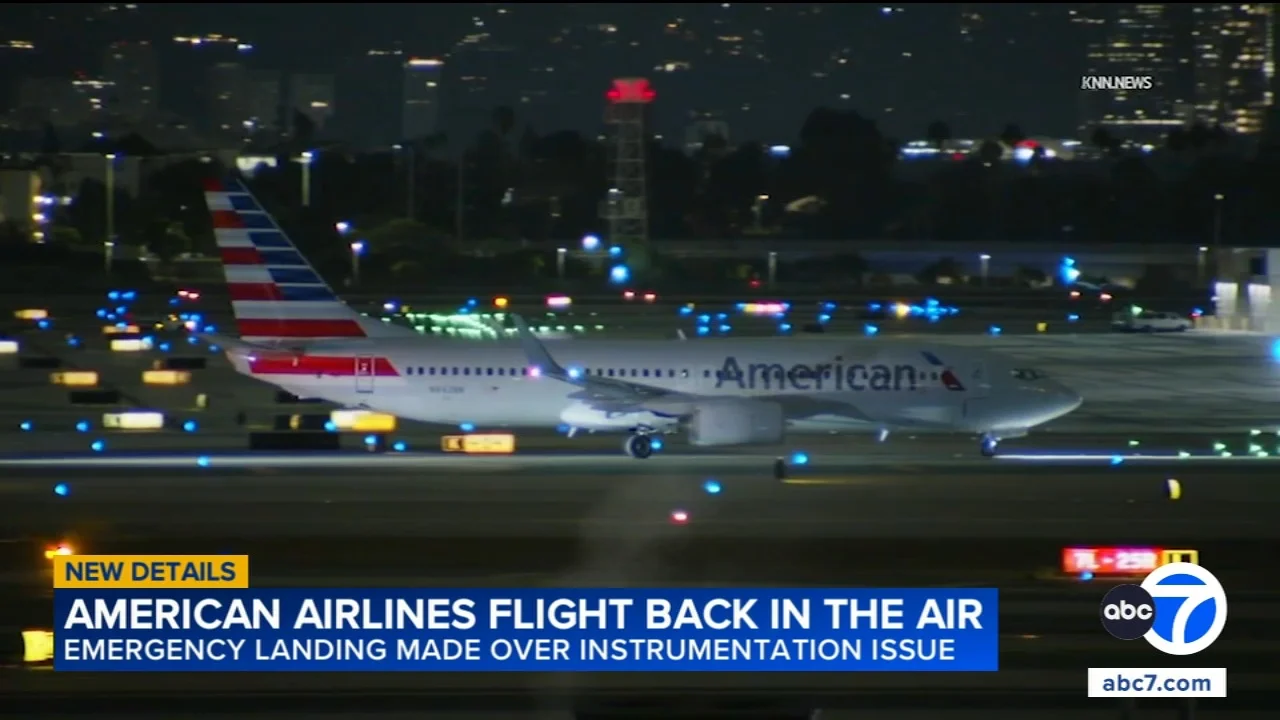 American Airlines flight returns to LAX for emergency landing