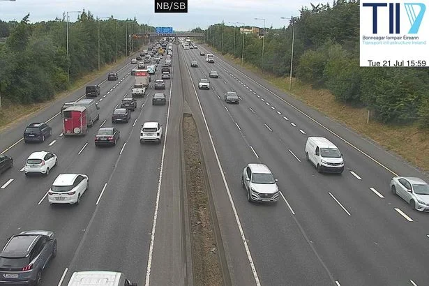 Busy M50 and delays due to roadworks - live traffic updates