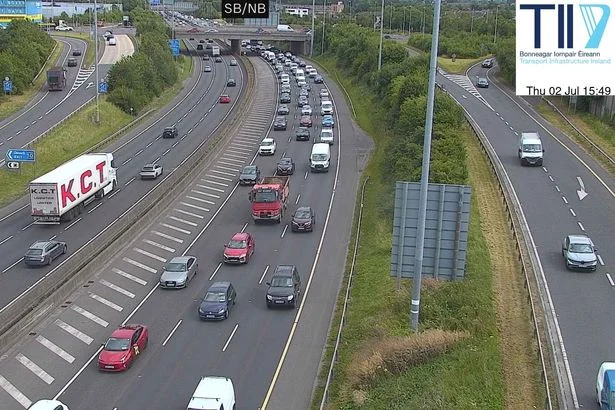 M50 delays in both directions - live traffic updates