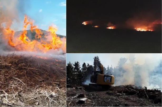 Helicopter deployed to help fight Wicklow wildfires