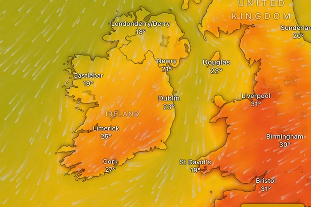 Ireland heatwave tracker as Met Eireann issues advisory with temperatures set to hit 30C