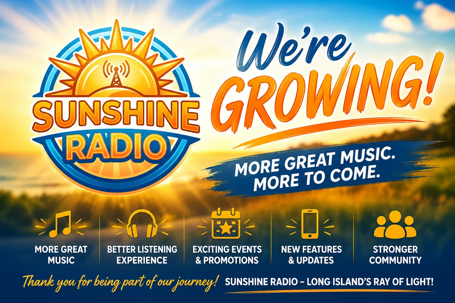 Sunshine Radio Is Growing – And the Best Is Yet to Come!