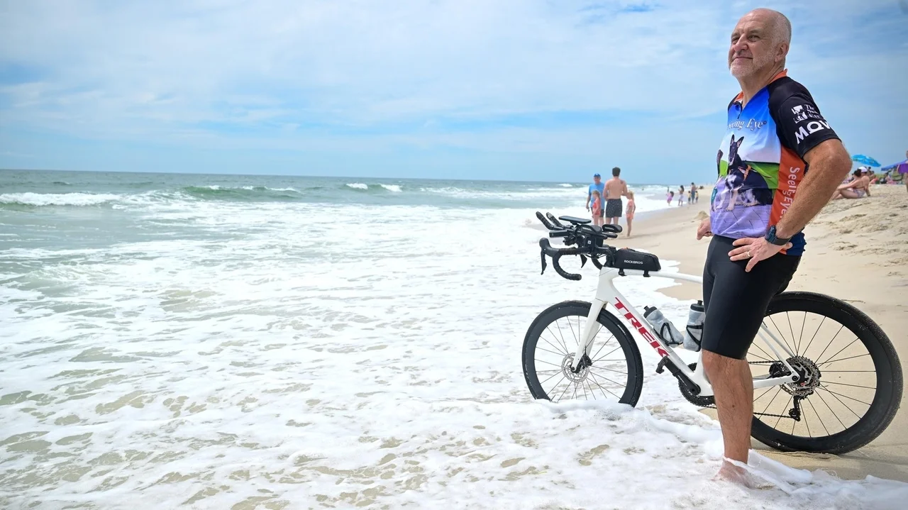 Long Island men bike 3,900-mile 'Puppy Ride' for guide dogs