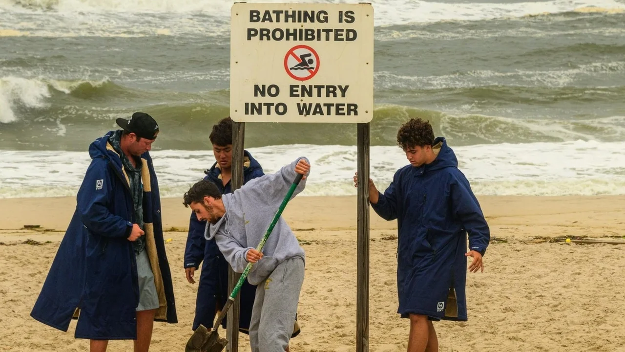 Dozens rescued from rip currents at Smith Point, Cupsogue Beach County Park