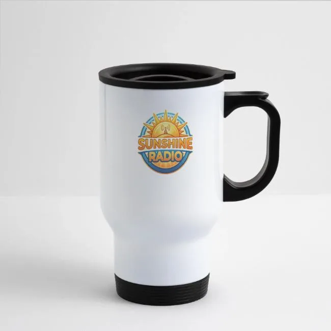 Sunshine Radio 14 oz Travel Mug with Handle