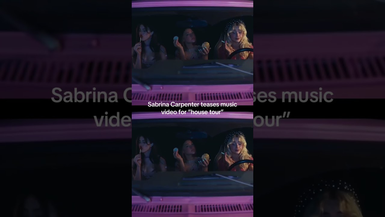 Sabrina carpenter teaser for video "house tour"