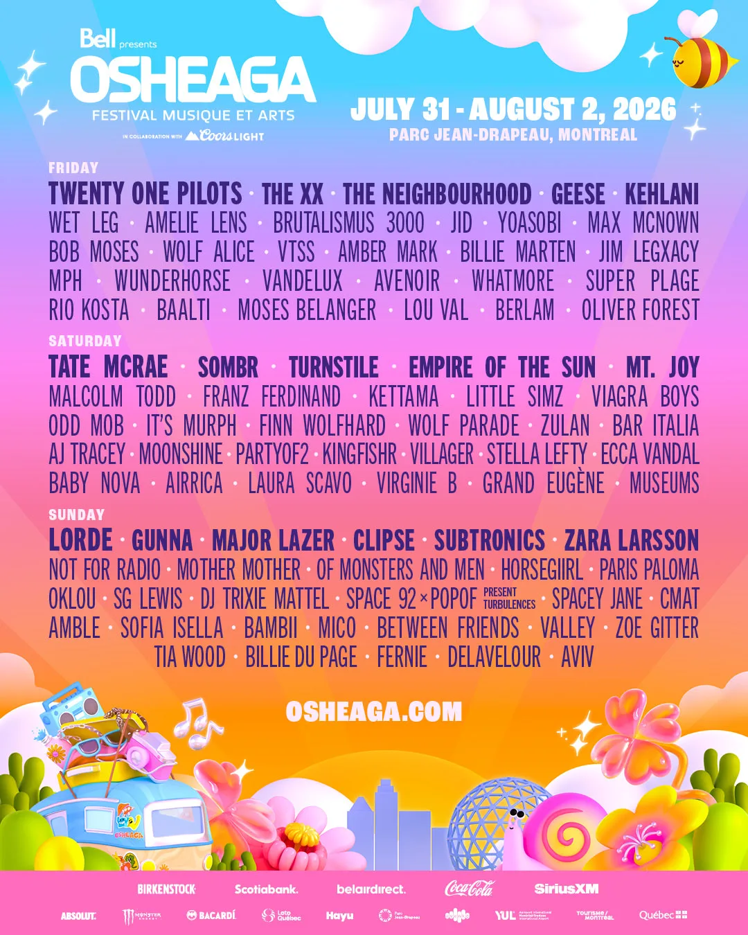 OSHEAGA 2026